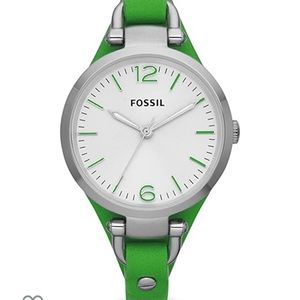 FOSSIL Georgia Watch in Green